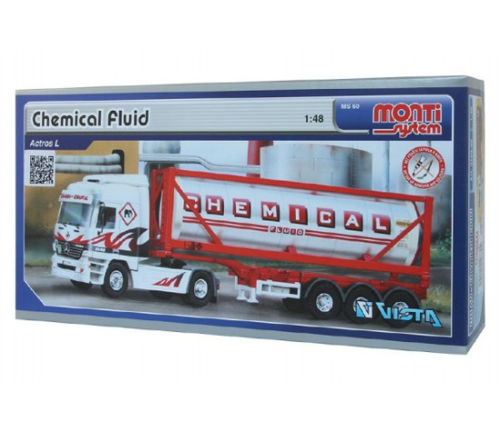 Stavebnice Monti System MS 60 Chemical Fluid Actros L-MB 1:48 v krabici 31,5x16,5x7,5cm