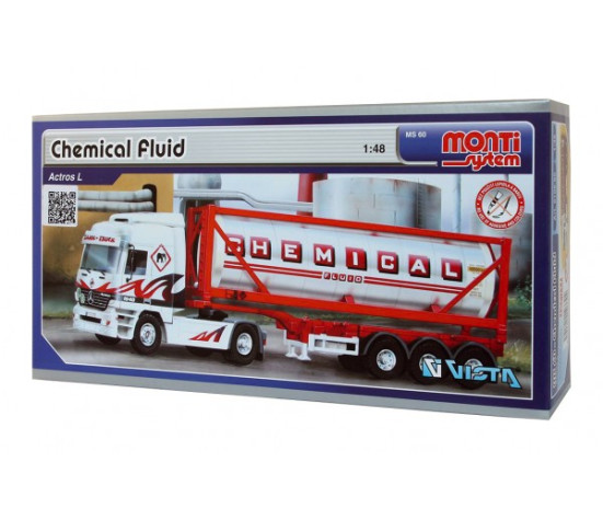 Stavebnice Monti System MS 60 Chemical Fluid Actros L-MB 1:48 v krabici 31,5x16,5x7,5cm