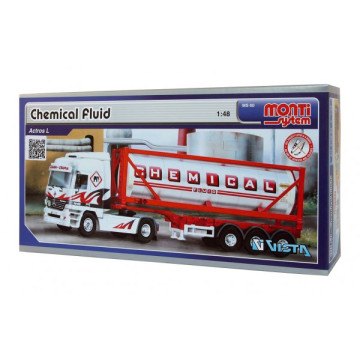 Stavebnice Monti System MS 60 Chemical Fluid Actros L-MB 1:48 v krabici 31,5x16,5x7,5cm