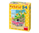 Minipuzzle Krtek 19,8x13,2cm 8 druhů 54 dílků v krabičce 9x7x3cm 40ks v boxu