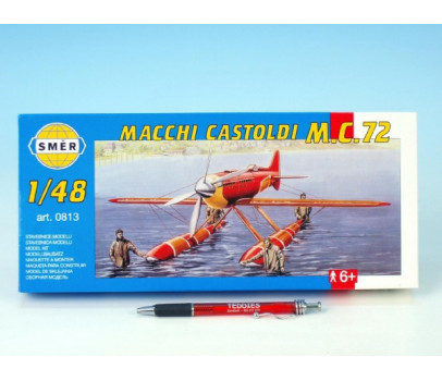 Model Macchi Castoldi M.C.72 1:48 17,5x19cm v krabici 31x13,5x3,5cm