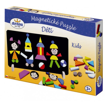 Magnetické puzzle děti v krabici 33x23x3,5cm