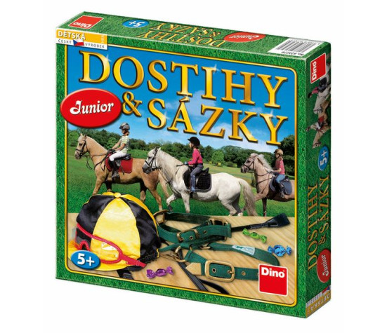 Dostihy a sázky junior společenská hra v krabici 29,5x29,5x4,5cm