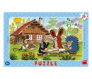 Puzzle deskové Krtek na návštěvě 29,5x19cm 15 dílků