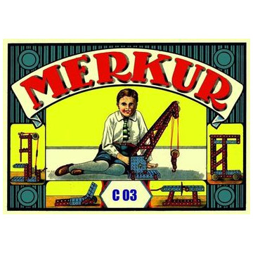 Stavebnice MERKUR Classic C03 141 modelů v krabici 35,5x27,5x5cm