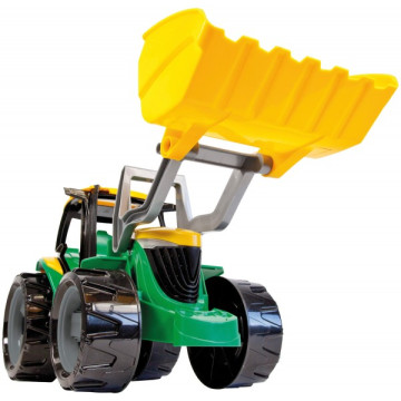 Traktor se lžící plast zeleno-žlutý 65cm v krabici od 3 let