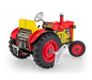 Traktor Zetor červený na klíček kov 14cm 1:25 v krabičce Kovap