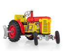 Traktor Zetor červený na klíček kov 14cm 1:25 v krabičce Kovap