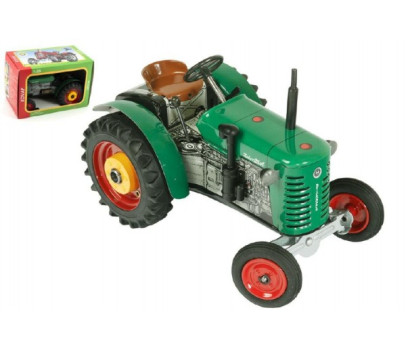 Traktor Zetor 25A zelený na klíček kov 15cm 1:25 v krabičce Kovap