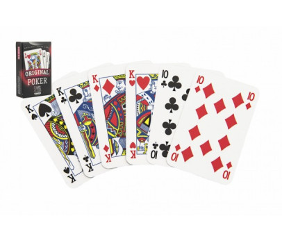 Poker společenská hra karty v papírové krabičce 6x9cm