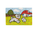 Puzzle dřevěné Moje první zvířátka 4x12 dílků 20x14x3,5cm v dřevěné krabičce 24m+ MPZ