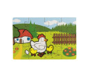 Puzzle dřevěné Moje první zvířátka 4x12 dílků 20x14x3,5cm v dřevěné krabičce 24m+ MPZ