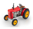 Traktor Zetor 25A červený na klíček kov 15cm 1:25 v krabičce Kovap