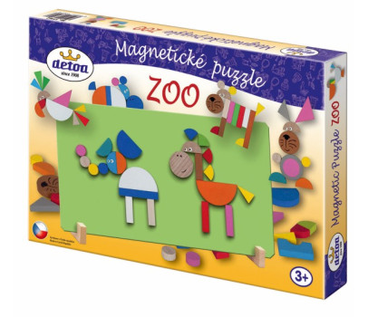 Magnetické puzzle ZOO v krabici 33x23x3,5cm