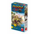 Puzzle Dinosauři 23,5x21,5cm 60 dílků + figurka 6 druhů v krabičce 24ks v boxu