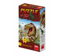 Puzzle Dinosauři 23,5x21,5cm 60 dílků + figurka 6 druhů v krabičce 24ks v boxu