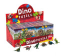 Puzzle Dinosauři 23,5x21,5cm 60 dílků + figurka 6 druhů v krabičce 24ks v boxu