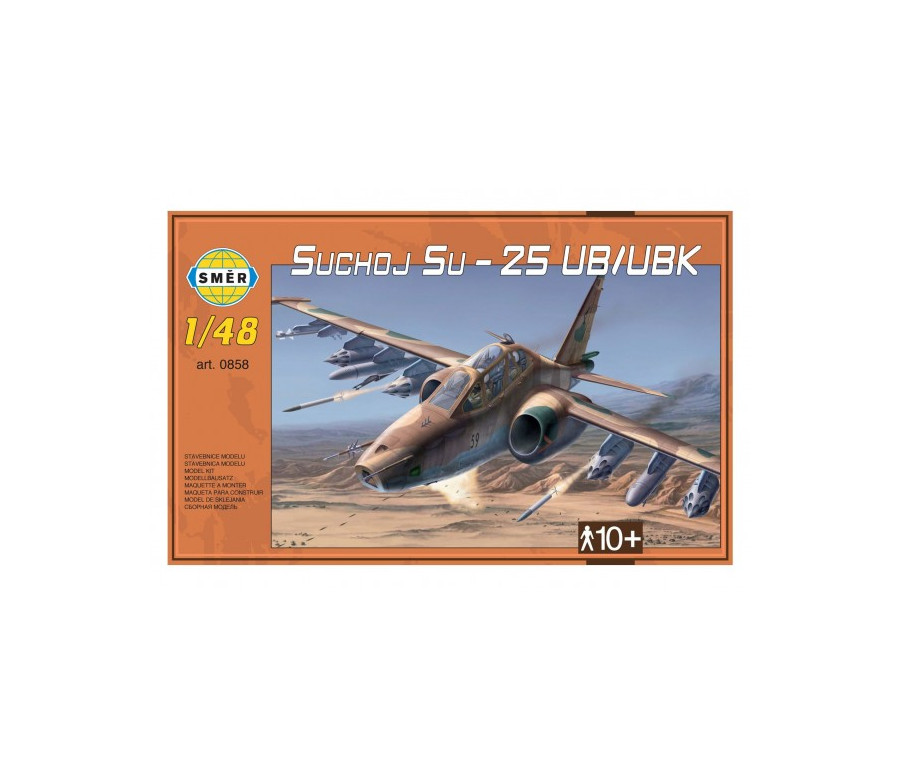 Model Suchoj SU-25 UB/UBK v krabici 35x22x5cm