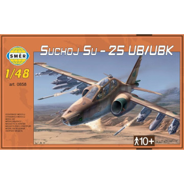 Model Suchoj SU-25 UB/UBK v krabici 35x22x5cm