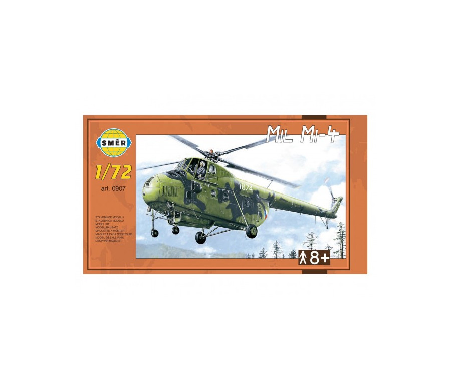 Model Vrtulník Mil Mi-4 v krabici 34x19x5,5cm