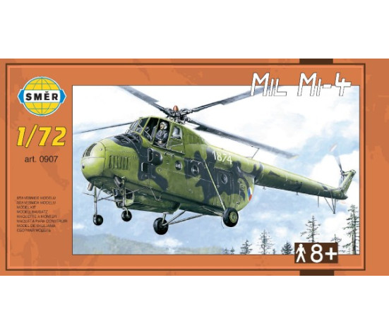 Model Vrtulník Mil Mi-4 v krabici 34x19x5,5cm