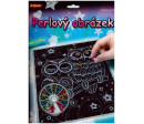 Perlový obrázek 200ks barevných perel 20,3x25,4cm asst 3 druhy na kartě