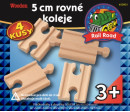 5 cm rovné koleje - spojky - 4 kusy - Maxim 50901