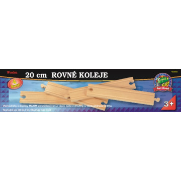 20cm rovné koleje - 4kusy - Maxim 50903