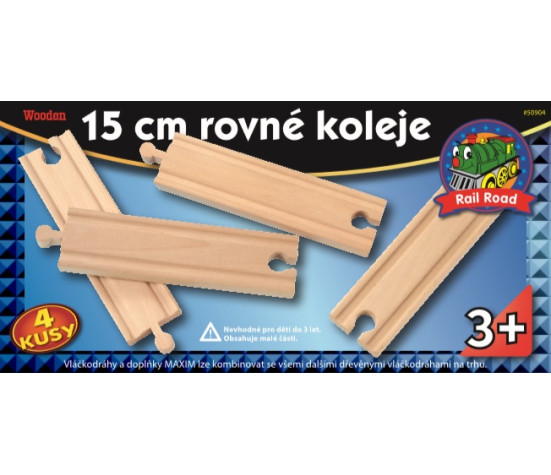 15cm rovné koleje - 4 kusy - Maxim 50904