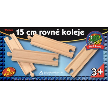 15cm rovné koleje - 4 kusy - Maxim 50904