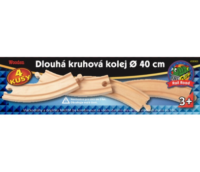 Dlouhá kruhová kolej průměr 40cm - 4 kusy - Maxim 50905