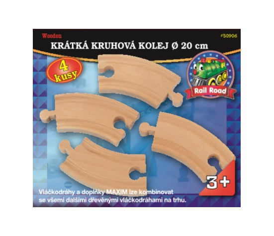 Krátká kruhová kolej průměr 20cm - 4 kusy - Maxim 50906