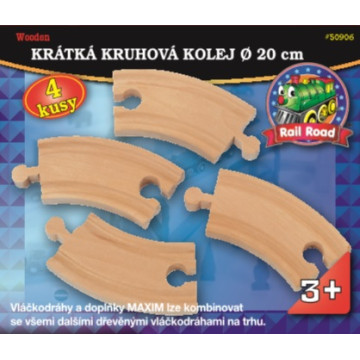 Krátká kruhová kolej průměr 20cm - 4 kusy - Maxim 50906