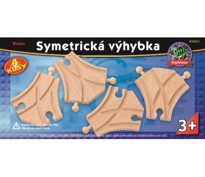 Symetrická výhybka - 4 kusy - Maxim 50921