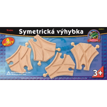 Symetrická výhybka - 4 kusy - Maxim 50921