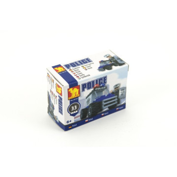 Stavebnice Dromader Policie Auto 23101 33ks v krabici 9,5x7x4,5cm