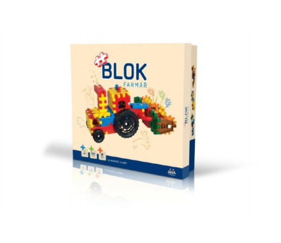 Stavebnice BLOK Farmář plast 172ks v krabici 35x33x8cm