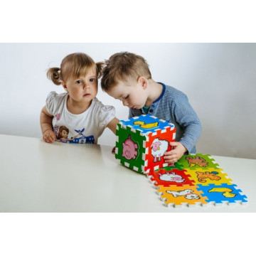 Pěnové puzzle Moje první zvířátka 15x15x1,2cm 6ks MPZ