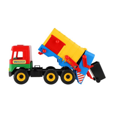 Auto middle Truck popelář plast 41cm Wader v sáčku