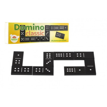 Domino Classic 28ks společenská hra plast v krabičce 21x6x3cm