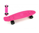 Skateboard - pennyboard 60cm nosnost 90kg, kovové osy, růžová barva, černá kola