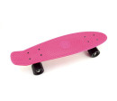 Skateboard - pennyboard 60cm nosnost 90kg, kovové osy, růžová barva, černá kola