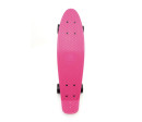 Skateboard - pennyboard 60cm nosnost 90kg, kovové osy, růžová barva, černá kola