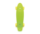 Skateboard - pennyboard 43cm, nosnost 60kg kovové osy, zelená, žlutá kola