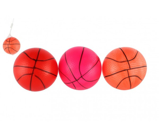 Míček basketbal guma 8,5cm 5 barev v síťce