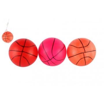 Míček basketbal guma 8,5cm 5 barev v síťce