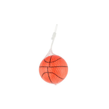 Míček basketbal guma 8,5cm 5 barev v síťce