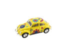 Auto Kinsmart VW Classical Beetle kov/plast 13cm na zpětné natažení 4 barvy 12ks v boxu