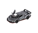 Auto Kinsmart Lamborghini Veneno kov/plast 13cm na zpětné natažení 4 barvy 12ks v boxu