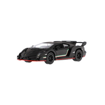 Auto Kinsmart Lamborghini Veneno kov/plast 13cm na zpětné natažení 4 barvy 12ks v boxu